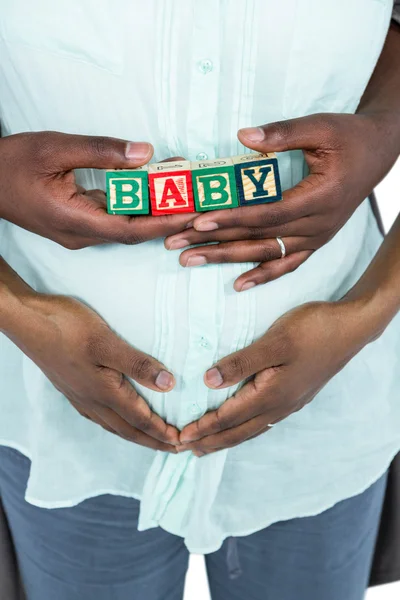 孕妇与婴儿的多维数据集 — 图库照片