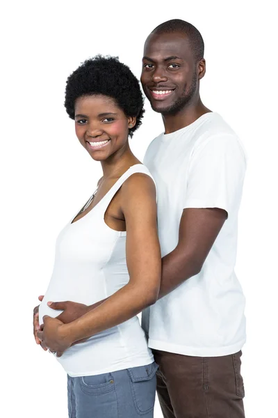 Couple attend un bébé — Photo