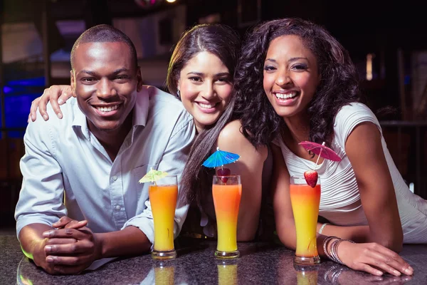 Portrait of friends enjoying — Stock Photo, Image