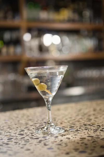 Vista del cocktail sul bancone — Foto Stock