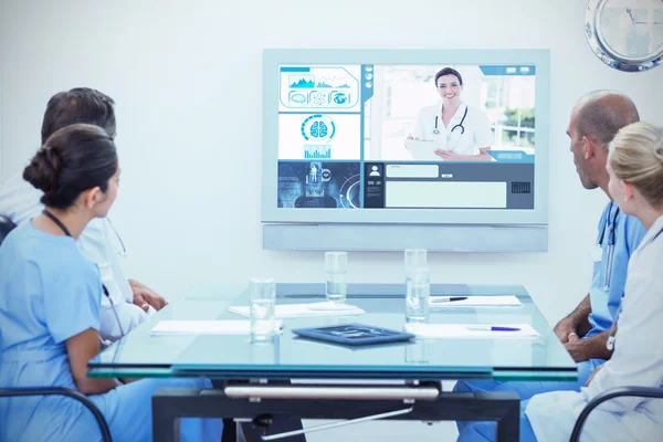 Tim dokter sedang rapat. — Stok Foto