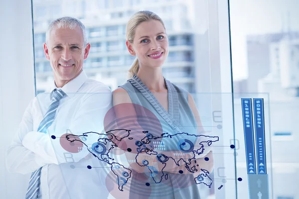 Business people smiling — Stock Photo, Image