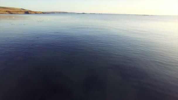 海岸线在晴朗的一天 — 图库视频影像