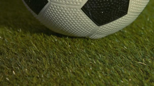 Close up of soccer ball — Stock Video