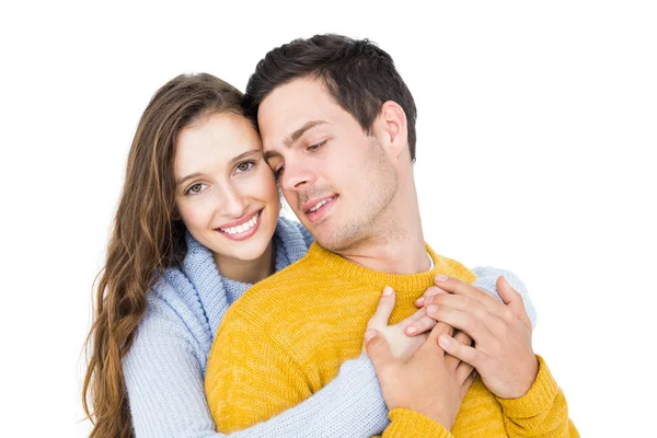 Smiling couple embracing Stock Image