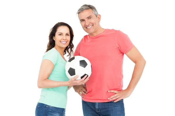 Fans pareja animando — Foto de Stock