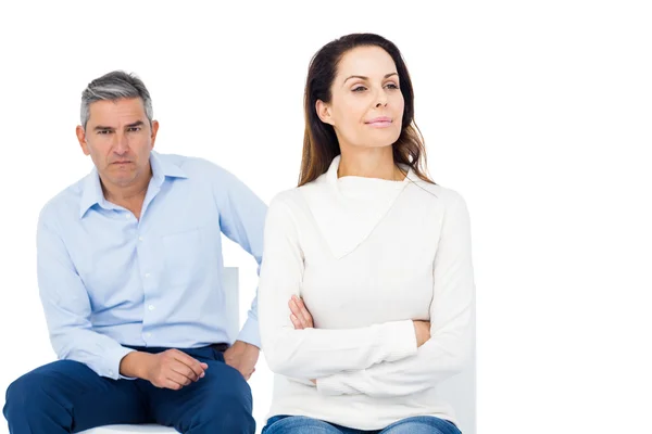 Couple ignoring each other — Stock Photo, Image