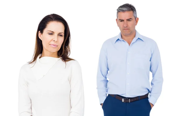 Couple ignoring each other — Stock Photo, Image