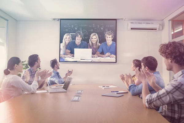 Business people during meeting — Stock Photo, Image