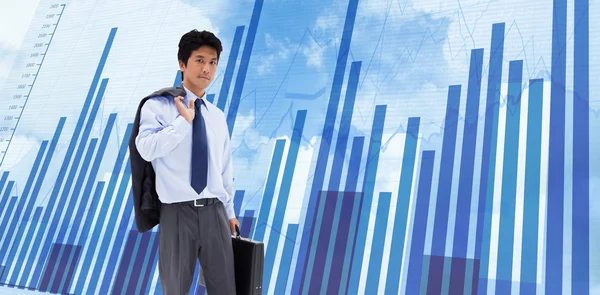 Businessman holding a briefcase — Stock Photo, Image