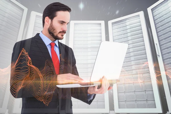 Businessman using his laptop — Stock Photo, Image