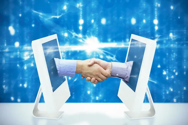 Business people shaking their hands — Stock Photo, Image