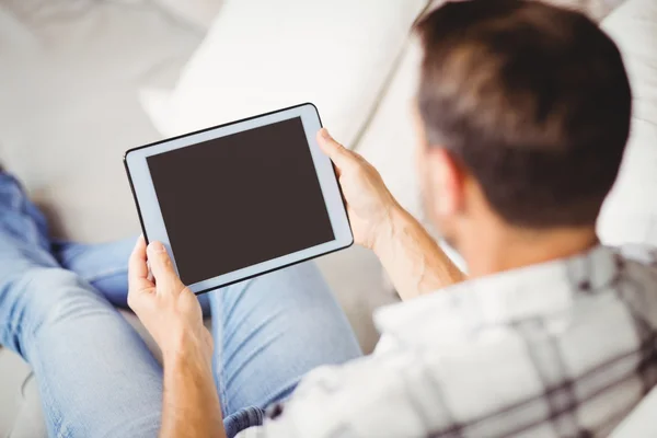 Man met digitale tablet — Stockfoto