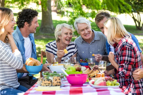 Amici che fanno un picnic — Foto Stock