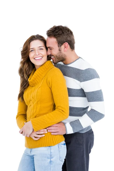 Jovem casal abraçando — Fotografia de Stock