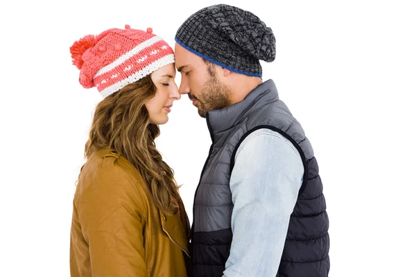 Couple standing face to face — Stock Photo, Image
