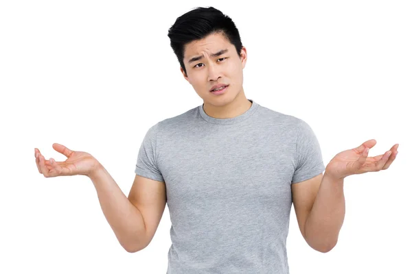 Worried man gesturing — Stock Photo, Image