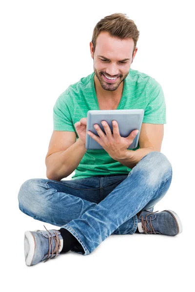 Man using digital tablet — Stock Photo, Image