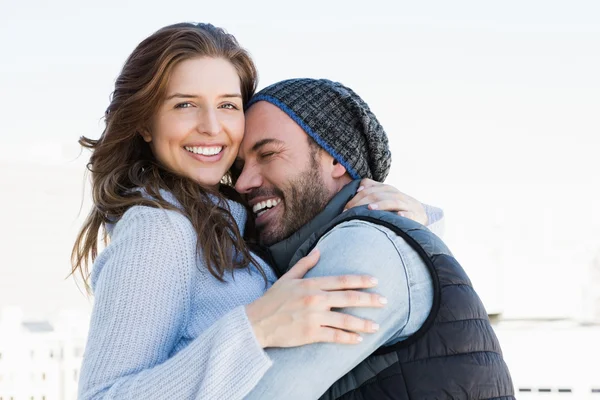 Couple cuddling each other — Stock Photo, Image