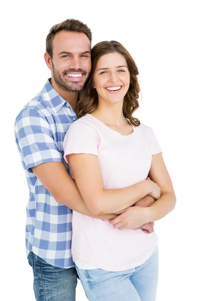 Lyckliga par omfattar — Stockfoto