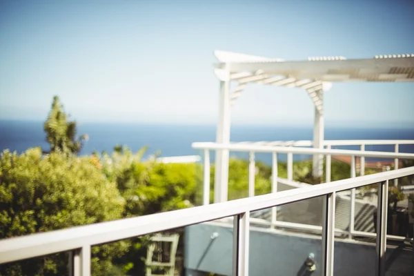 Uitzicht op zee vanaf balkon — Stockfoto