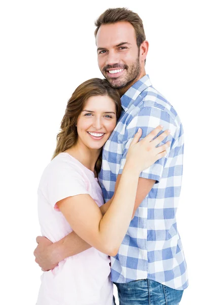 Couple cuddling each other Stock Image