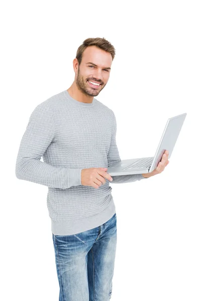 Man using laptop — Stock Photo, Image