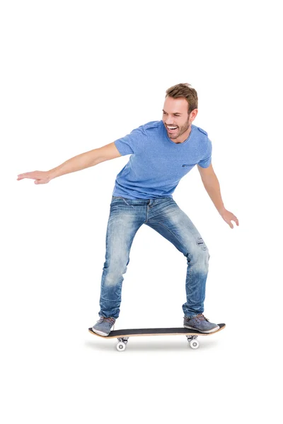 Jeune homme skateboard — Photo