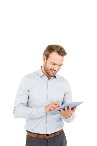 Man using digital tablet — Stock Photo, Image