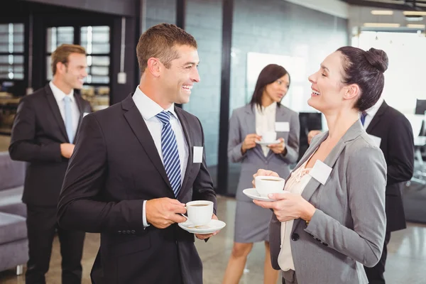 Företagare med diskussion — Stockfoto