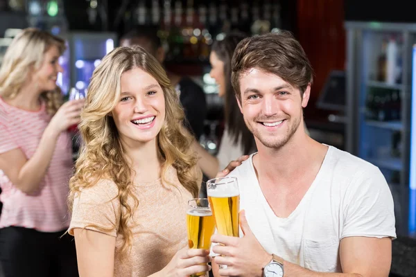 Friends toasting with beer Stock Photo