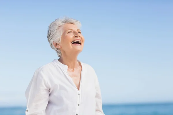 Portrait of smiling senior woman — Stock Photo, Image