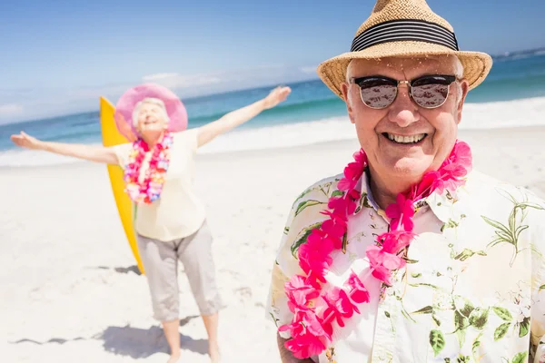 Portrait of senior couple — Stock Photo, Image