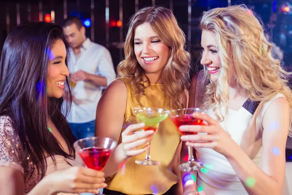 Pretty girls with cocktails Stock Image