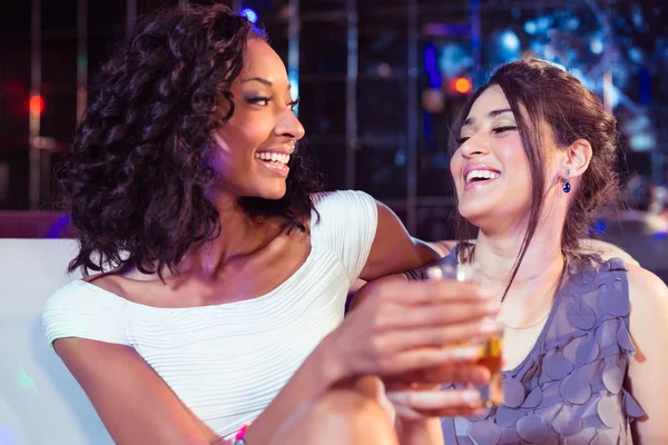 Pretty girls having shots — Stock Photo, Image