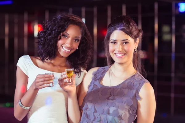 Pretty girls having shots — Stock Photo, Image