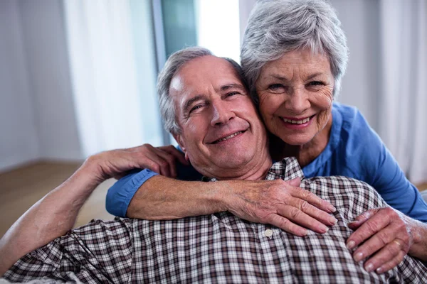 Portrait of senior couple smiling Royalty Free Stock Photos