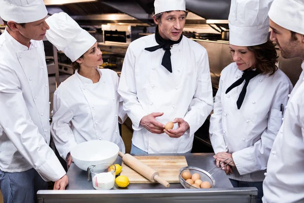 Chef-kok onderwijs team — Stockfoto