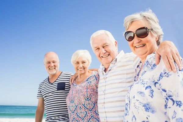 Portrait of smiling senior friends — Stock Photo, Image