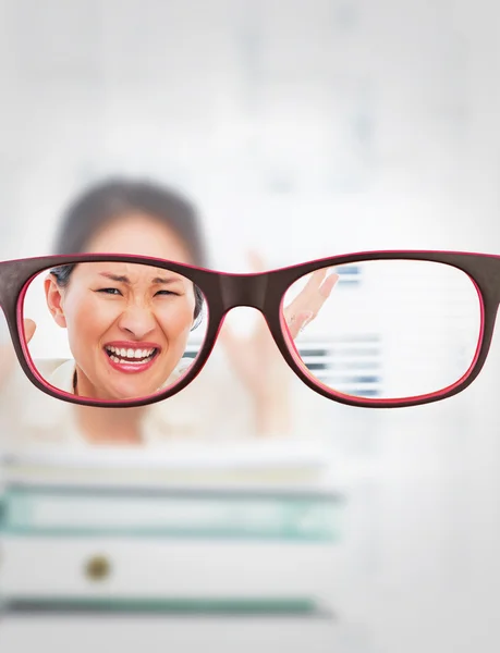 Composietbeeld bril — Stockfoto