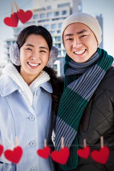 Retrato de pareja sonriente — Foto de Stock