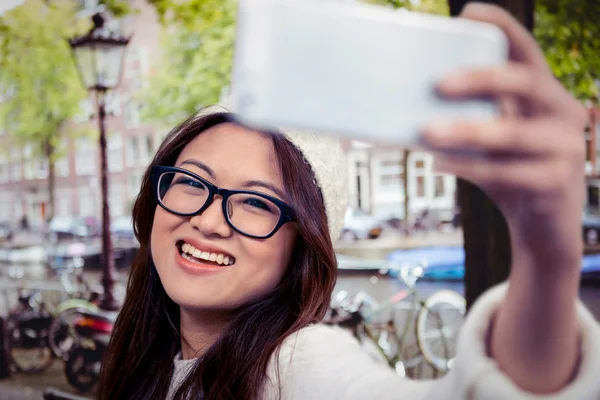 アジアの女性撮影 selfie — ストック写真