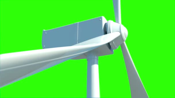 Animation of wind turbine — Stock Video