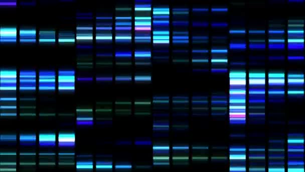 Animation blauer Quadrate, die sich schnell bewegen — Stockvideo