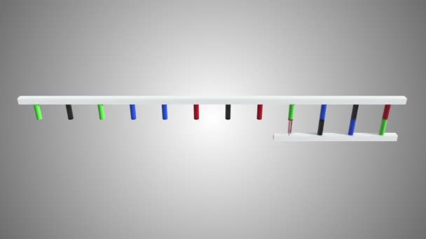 Animation of DNA moving — Stock Video