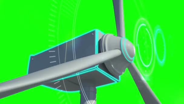 풍력 터빈의 애니메이션 — 비디오