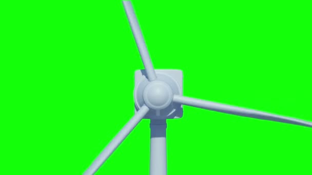 Animación de turbina eólica — Vídeo de stock