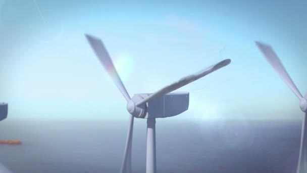 Animation des éoliennes — Video