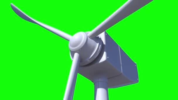 Animation of wind turbine — Stock Video