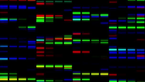 Animación de cuadrados de colores moviéndose rápido — Vídeos de Stock